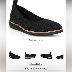 Eileen Fisher Etta Knit Wedge Flats. Size 6.5